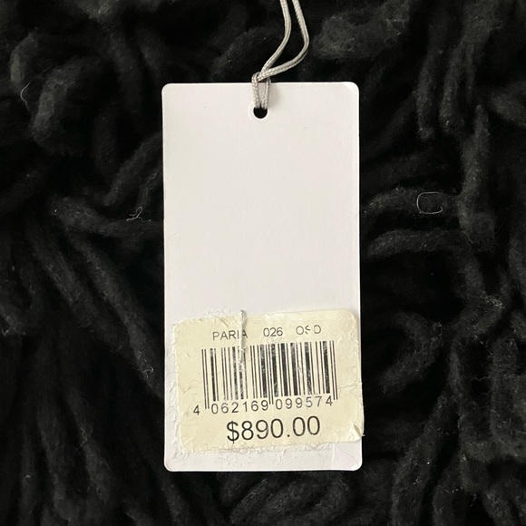 NWT Bogner Paria Black Wool Alpaca Loop Mop Vest Women’s ONE SIZE $850 🔥 - Picture 7 of 15